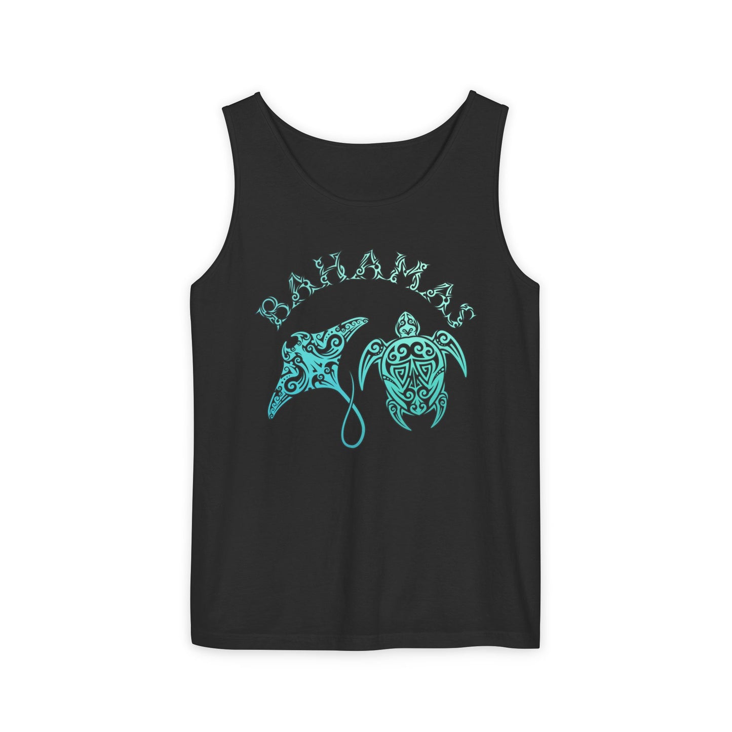 Bahamas Sea Life Tank Top | Stingray & Sea Turtle