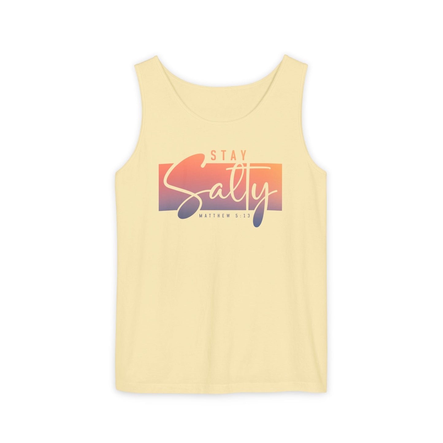 Stay Salty Matthew 5:13 Tank Top | Christian Scripture Summer Top
