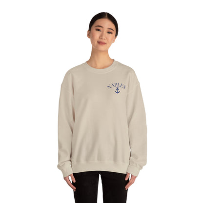 Naples Anchor Sweatshirt | Unisex Nautical Crewneck