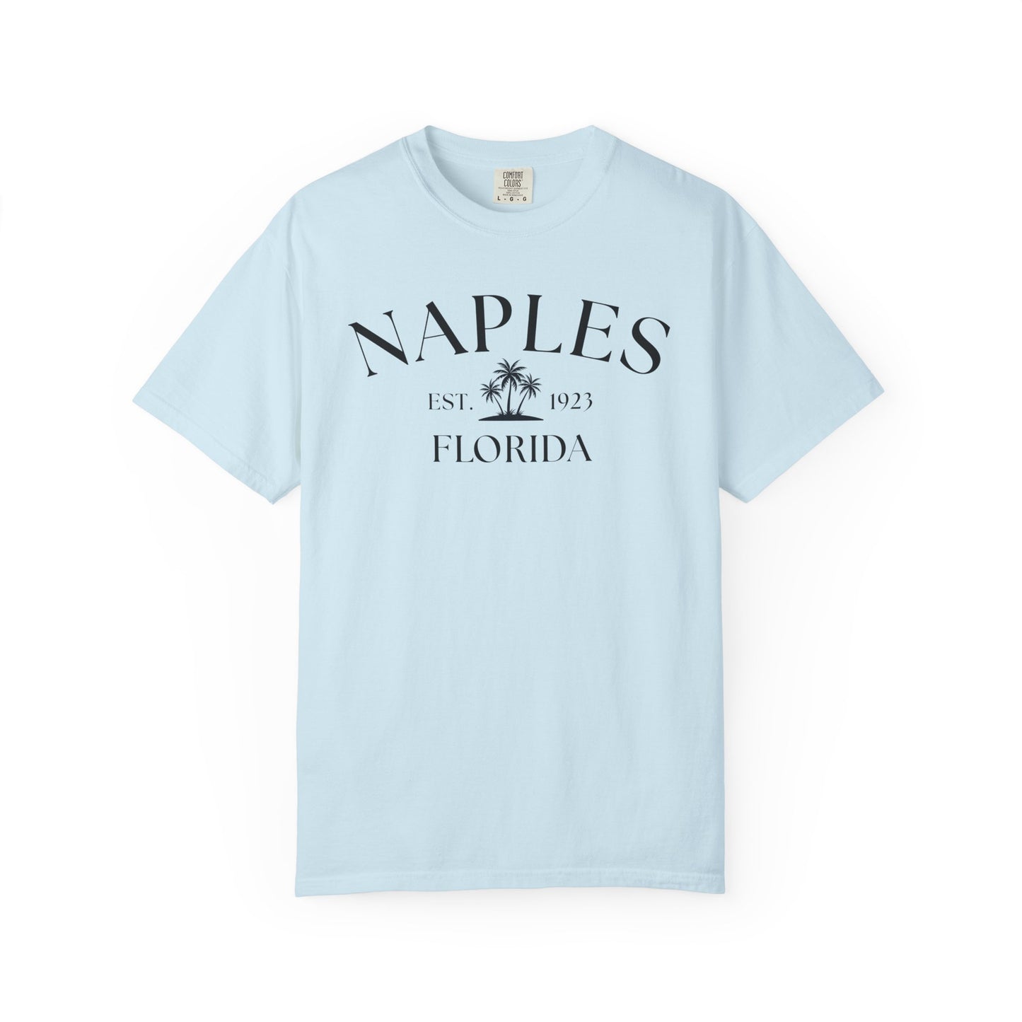 Naples Florida Comfort Colors T-Shirt – Casual Coastal Vibe for Summer Outings, Boating, Traveling, Cruise, Naples, FL, Naples Tee, Nautical T-Shirt