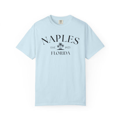Naples Florida Comfort Colors T-Shirt – Casual Coastal Vibe for Summer Outings, Boating, Traveling, Cruise, Naples, FL, Naples Tee, Nautical T-Shirt