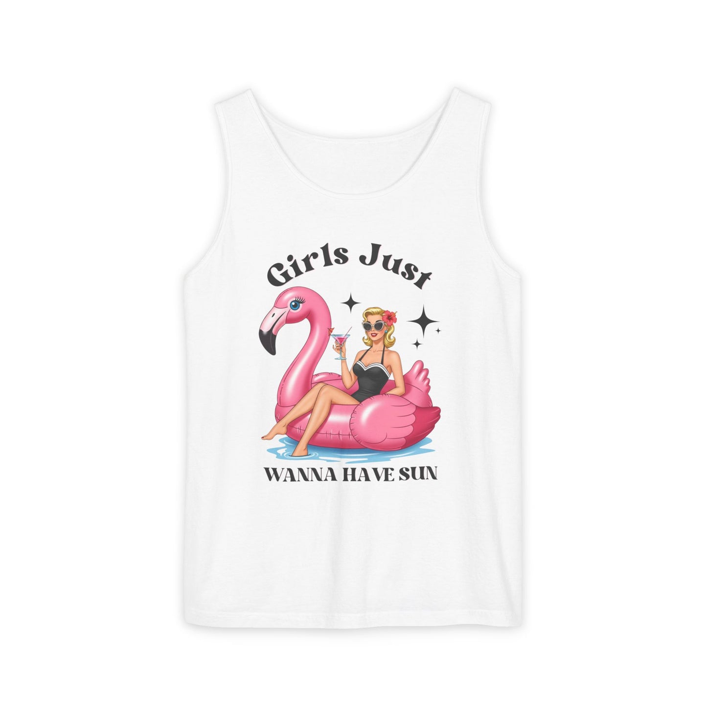 Girls Just Wanna Have Sun Tank | 1950s Vintage Summer Top