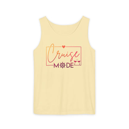 Cruise Mode Tank Top | Coastal Vacation Summer Tee