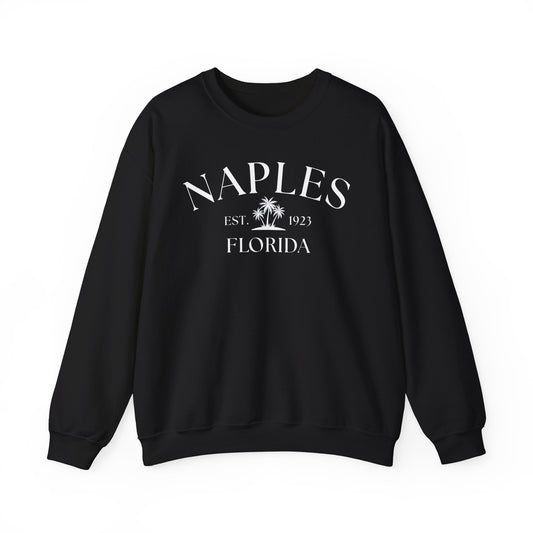 Naples Florida Retro Crewneck Sweatshirt, Casual Wear, Gift for Him/Her, Travel Souvenir, Vacation Apparel, Nautical Enthusiasts