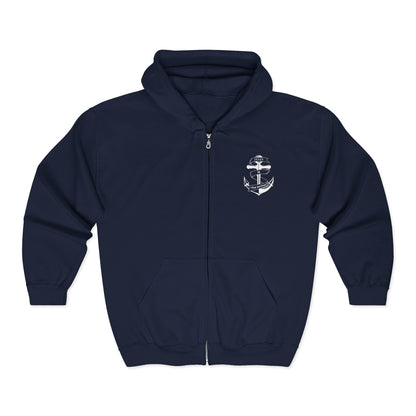 Jesus is The Anchor Hoodie | Christian Nautical Unisex Zip Hoodie