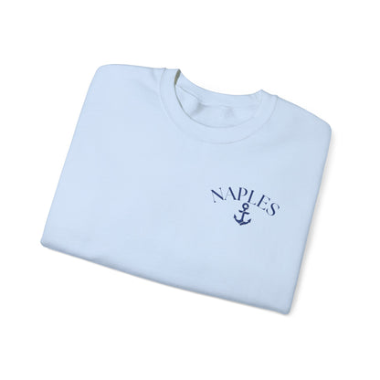 Naples Anchor Sweatshirt | Unisex Nautical Crewneck