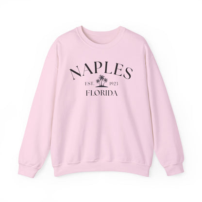 Naples Florida Retro Crewneck Sweatshirt, Casual Wear, Gift for Him/Her, Travel Souvenir, Vacation Apparel, Nautical Enthusiasts