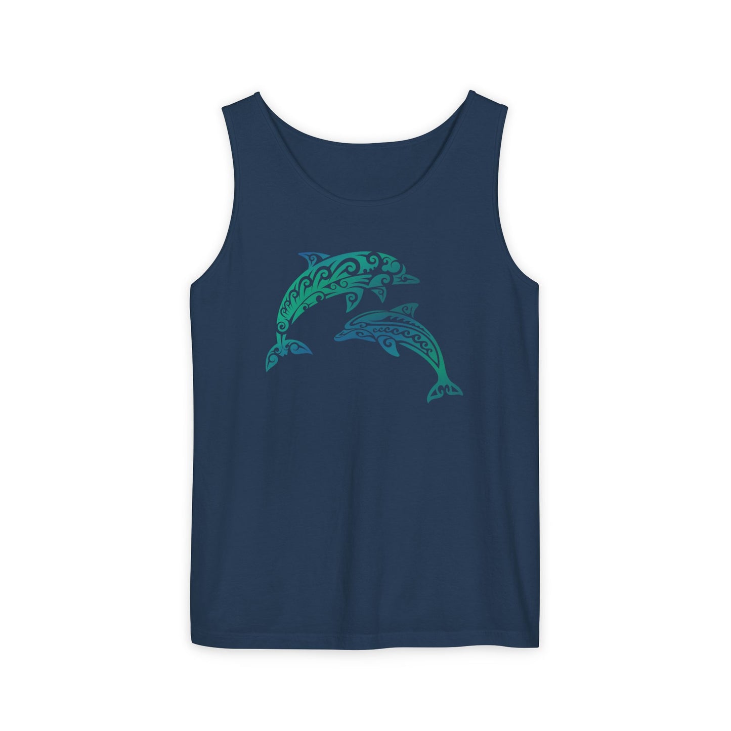 Tribal Dolphin Tank Top | Ocean Lover Summer Shirt