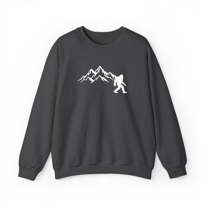 Bigfoot Embroidered Unisex Heavy Blend™ Crewneck Sweatshirt, Funny Outdoor Embroidered Sweatshirt, Camping Sweatshirt, Hunting Sweatshirt, Outdoor Enthusiast Sweatshirt, Gift for Him or Her, Mountain Explorer Apparel