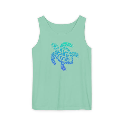 Tribal Sea Turtle Tank Top | Ocean Beach Cover-Up