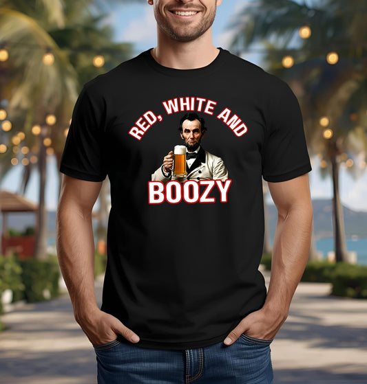 Red, White & Boozy Tee | Funny 4th of July Comfort Colors Shirt