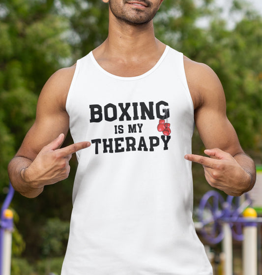 Boxing is My Therapy Tank Top