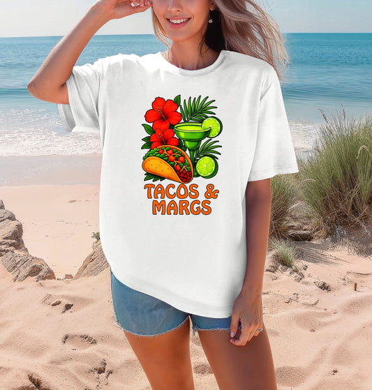 Tacos & Margaritas Tee | Fun Summer Shirt for Food Lovers