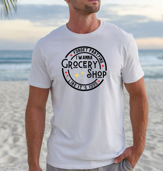 Forget Partying Tee | Funny Grocery Shopper Comfort Colors Shirt