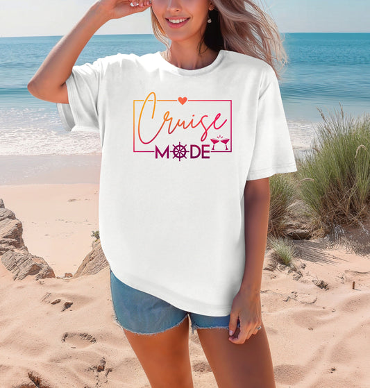 Cruise Mode Tee | Coastal Vacation Comfort Colors Shirt