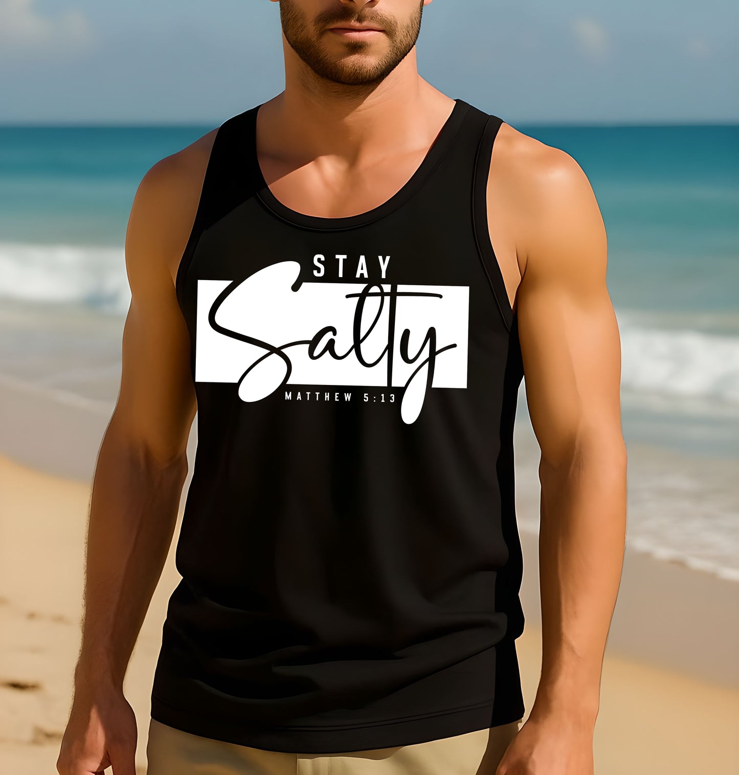 Stay Salty Matthew 5:13 Unisex Christian tank top