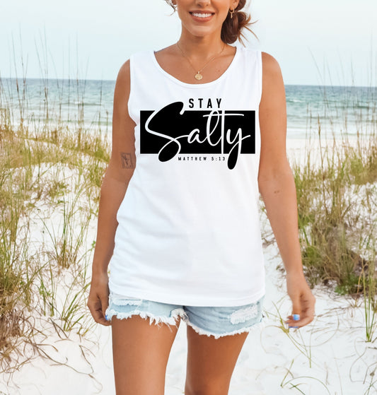 Stay Salty Matthew 5:13 Unisex Christian tank top