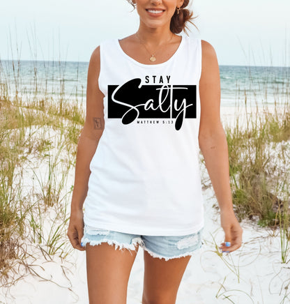 Stay Salty Matthew 5:13 Unisex Christian tank top