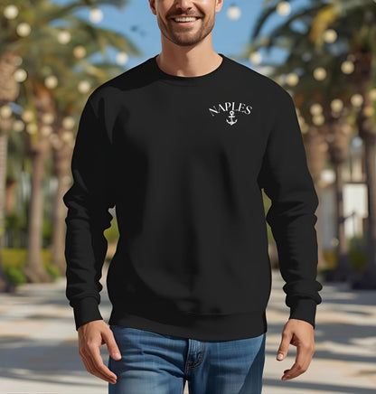 Naples Anchor Sweatshirt | Unisex Nautical Crewneck