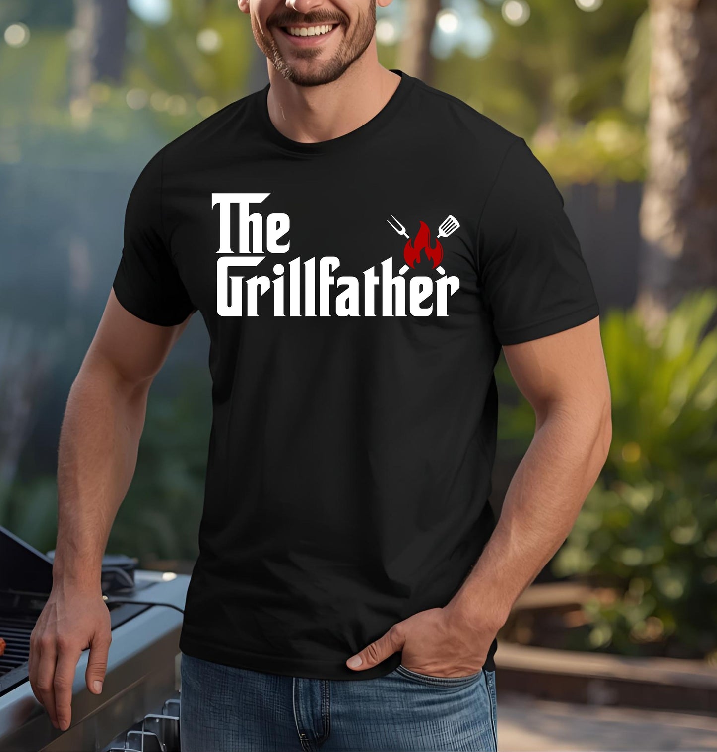 The Grillfather Tee | Funny BBQ Shirt