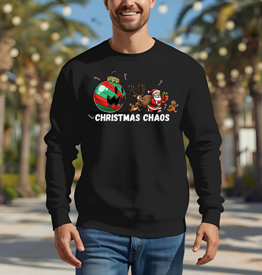Christmas Chaos Crewneck Sweatshirt