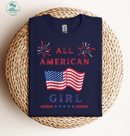 All American Girl Patriotic T-Shirt