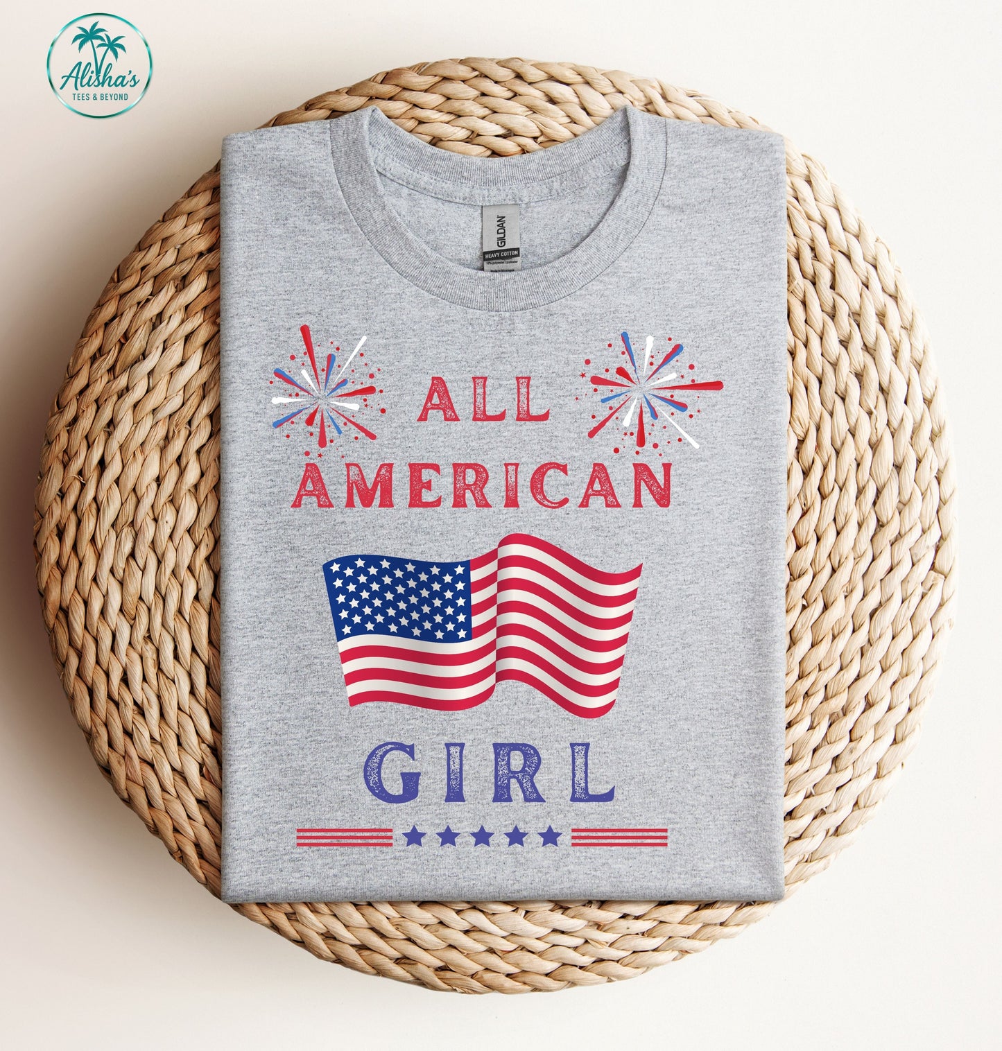 All American Girl Patriotic T-Shirt