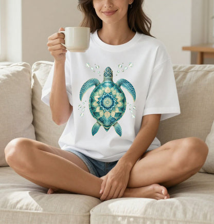 Watercolor Sea Turtle T-Shirt | Coastal Beach Tee
