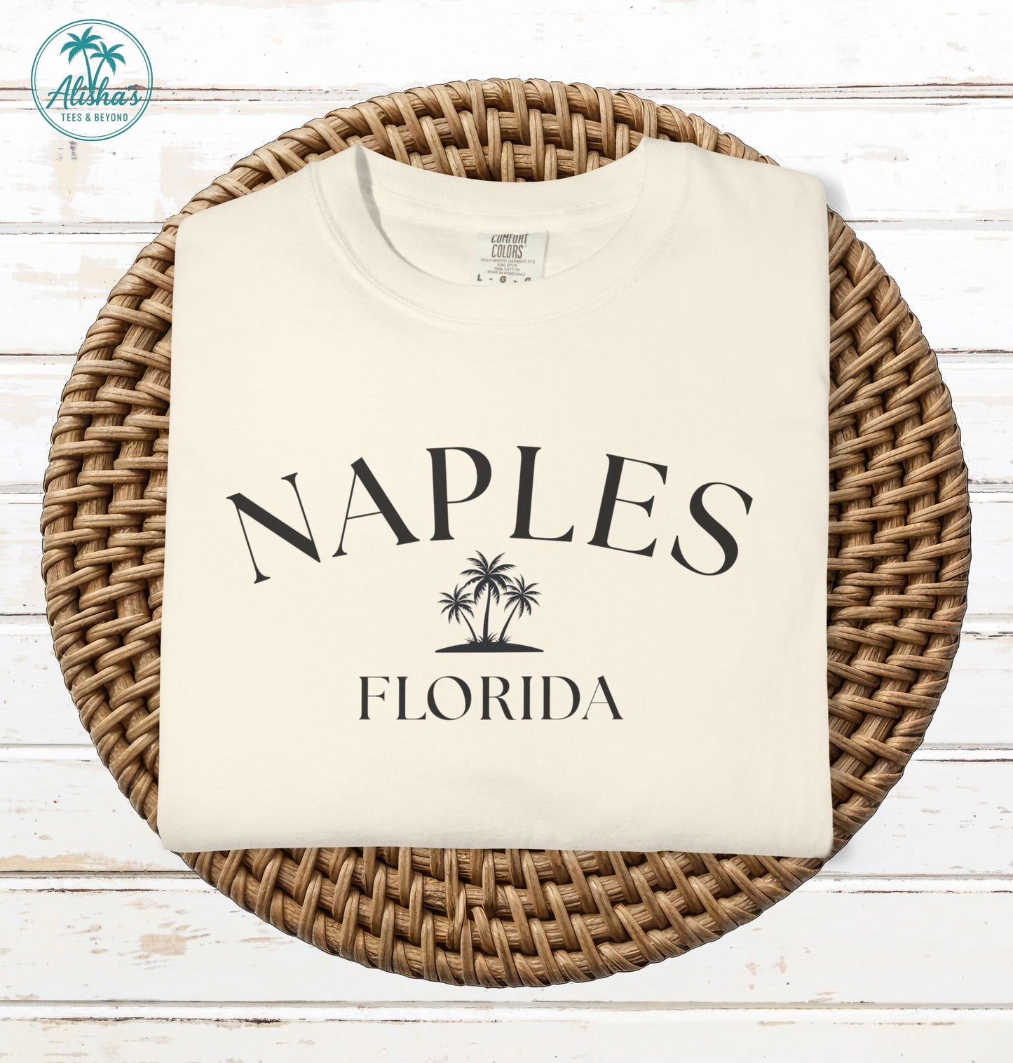 Naples Florida T-Shirt | Coastal Palm Tree Tee