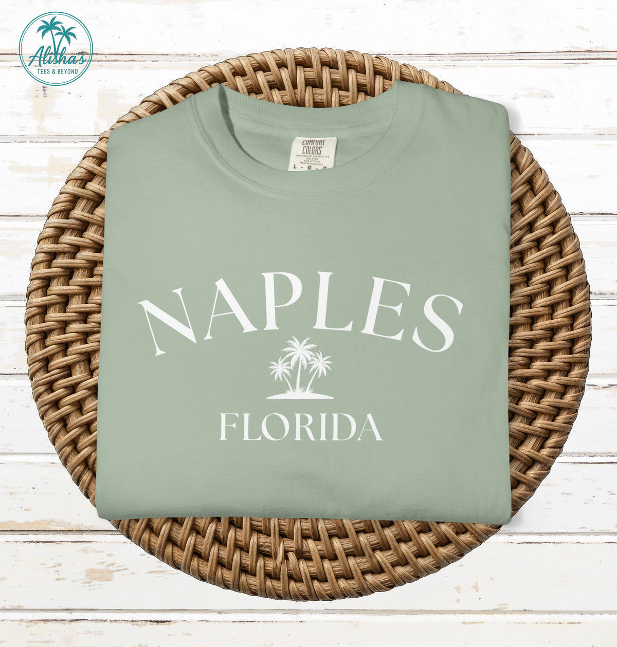 Naples Florida T-Shirt | Coastal Palm Tree Tee