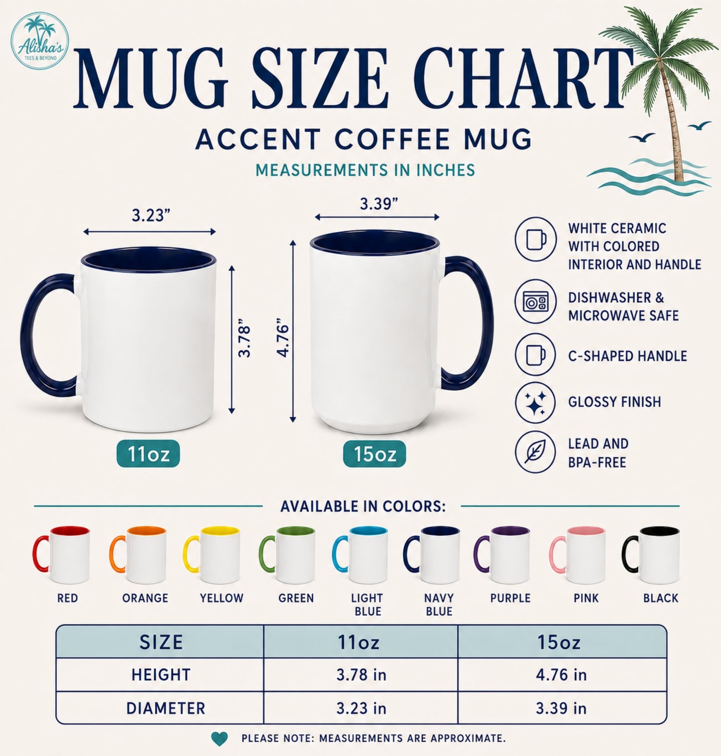Naples Florida Coastal Accent Mug