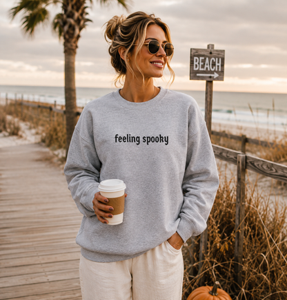 Feeling Spooky Embroidered Sweatshirt