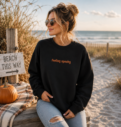 Feeling Spooky Embroidered Sweatshirt