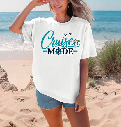 Cruise Mode T-Shirt | Coastal Vacation Tee