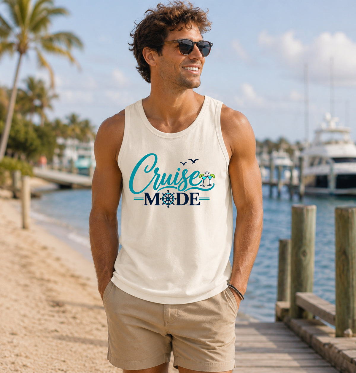 Cruise Mode Tank Top | Coastal Vacation Tank
