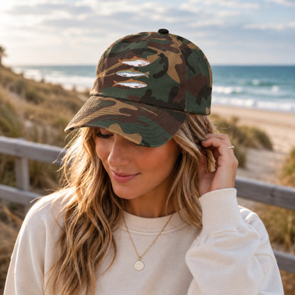Boho Sardine Embroidered Hat