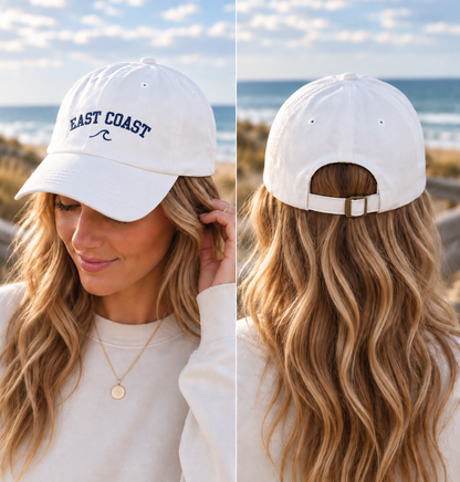 East Coast Embroidered Hat | Coastal Wave Cap