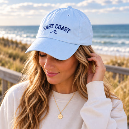 East Coast Embroidered Hat | Coastal Wave Cap