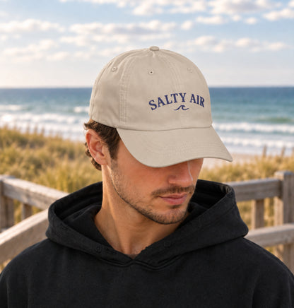 Salty Air Embroidered Hat | Coastal Wave Cap