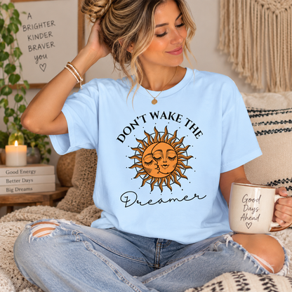 Don’t Wake The Dreamer T-Shirt | Celestial Sun & Moon Tee