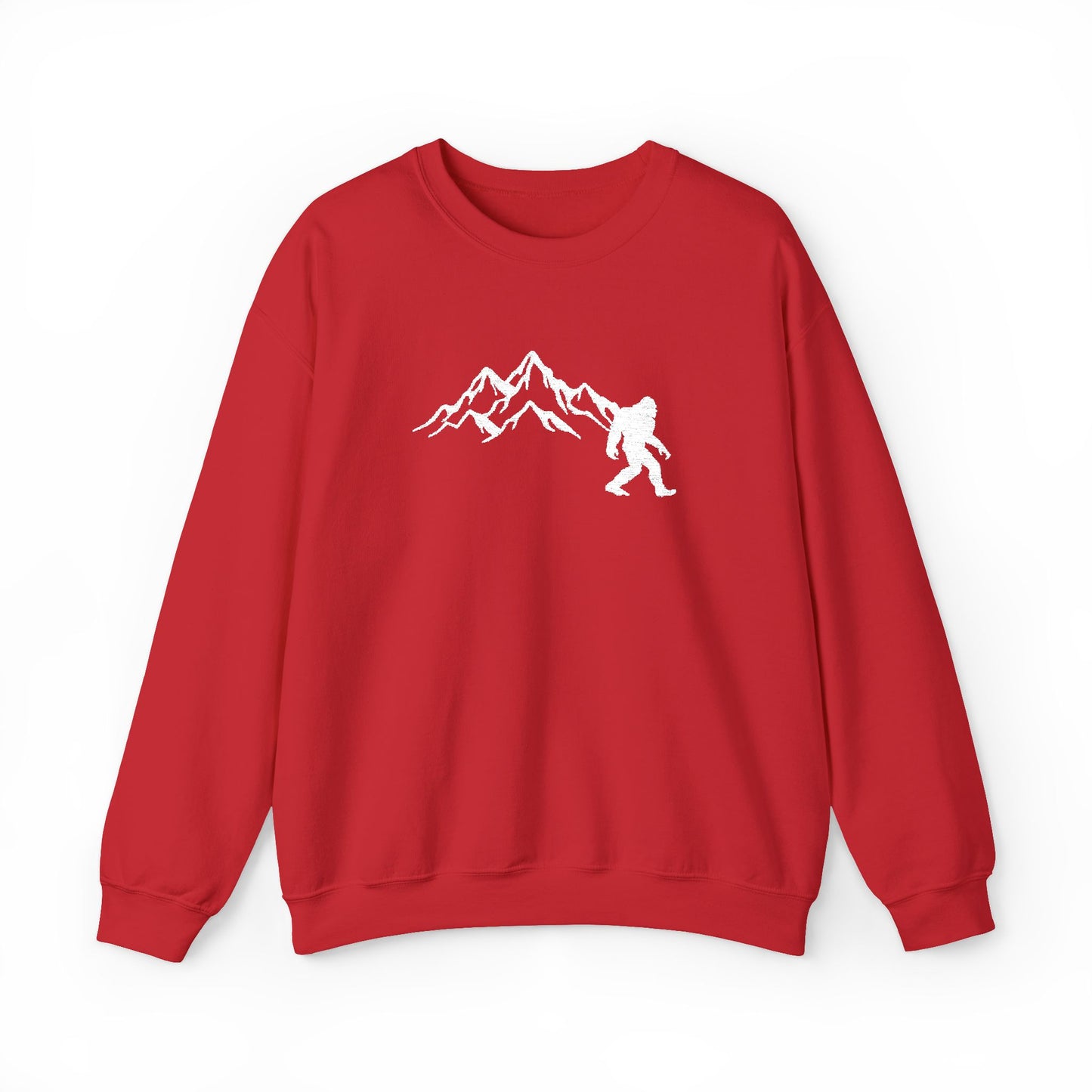 Bigfoot Embroidered Unisex Heavy Blend™ Crewneck Sweatshirt, Funny Outdoor Embroidered Sweatshirt, Camping Sweatshirt, Hunting Sweatshirt, Outdoor Enthusiast Sweatshirt, Gift for Him or Her, Mountain Explorer Apparel