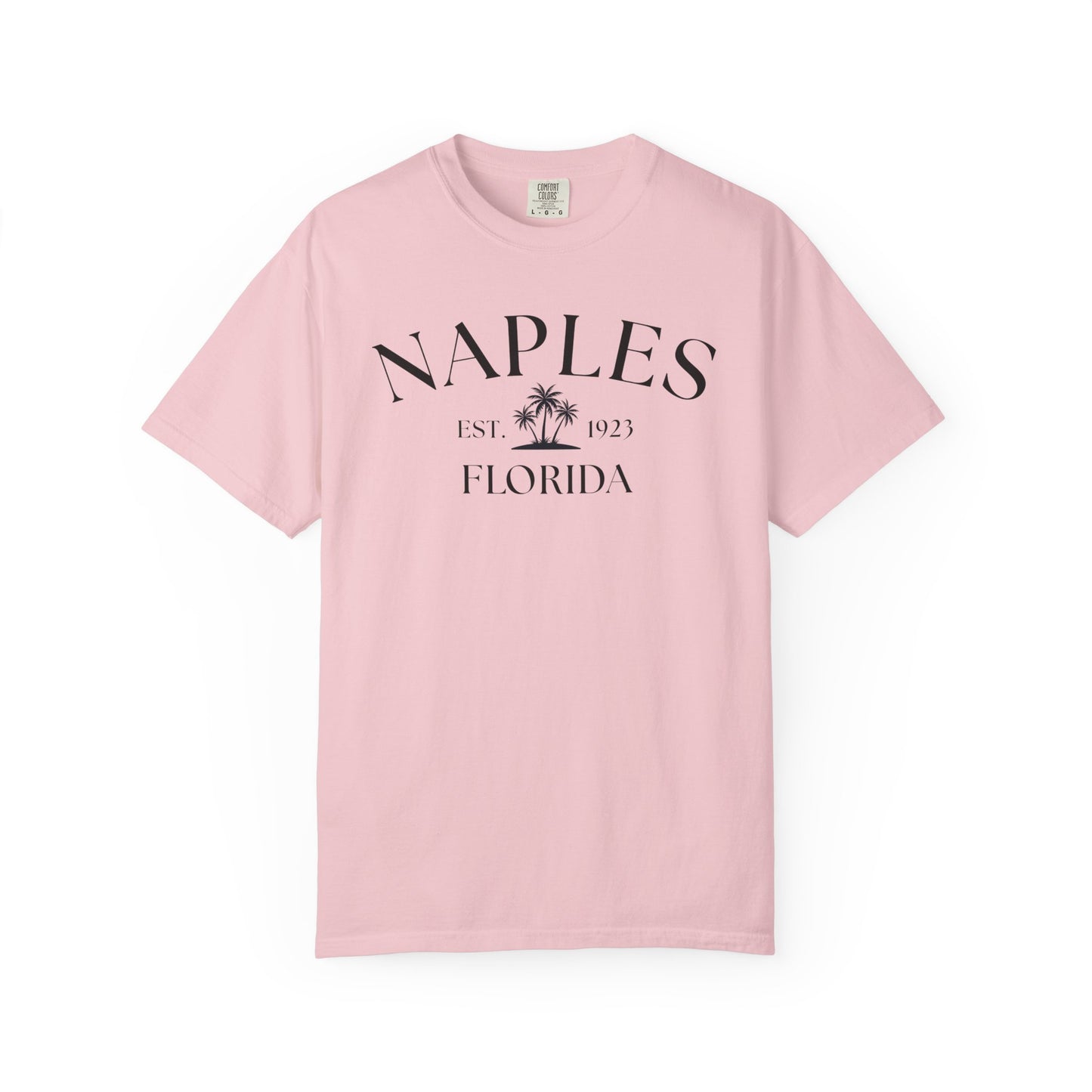 Naples Florida Comfort Colors T-Shirt – Casual Coastal Vibe for Summer Outings, Boating, Traveling, Cruise, Naples, FL, Naples Tee, Nautical T-Shirt