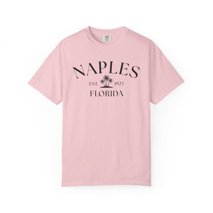 Naples Florida Comfort Colors T-Shirt – Casual Coastal Vibe for Summer Outings, Boating, Traveling, Cruise, Naples, FL, Naples Tee, Nautical T-Shirt