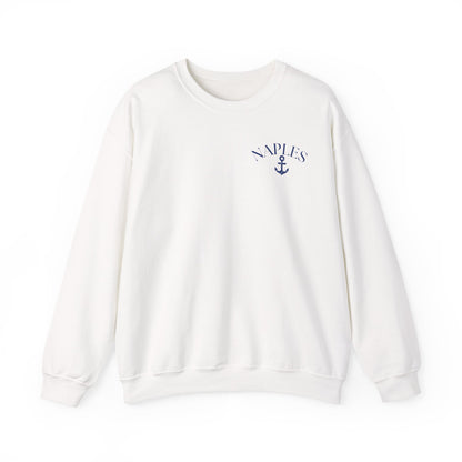 Naples Anchor Sweatshirt | Unisex Nautical Crewneck