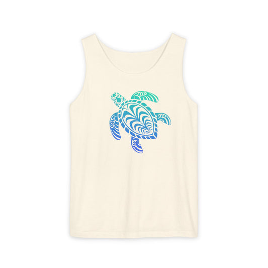 Tribal Sea Turtle Tank Top | Ocean Beach Cover-Up