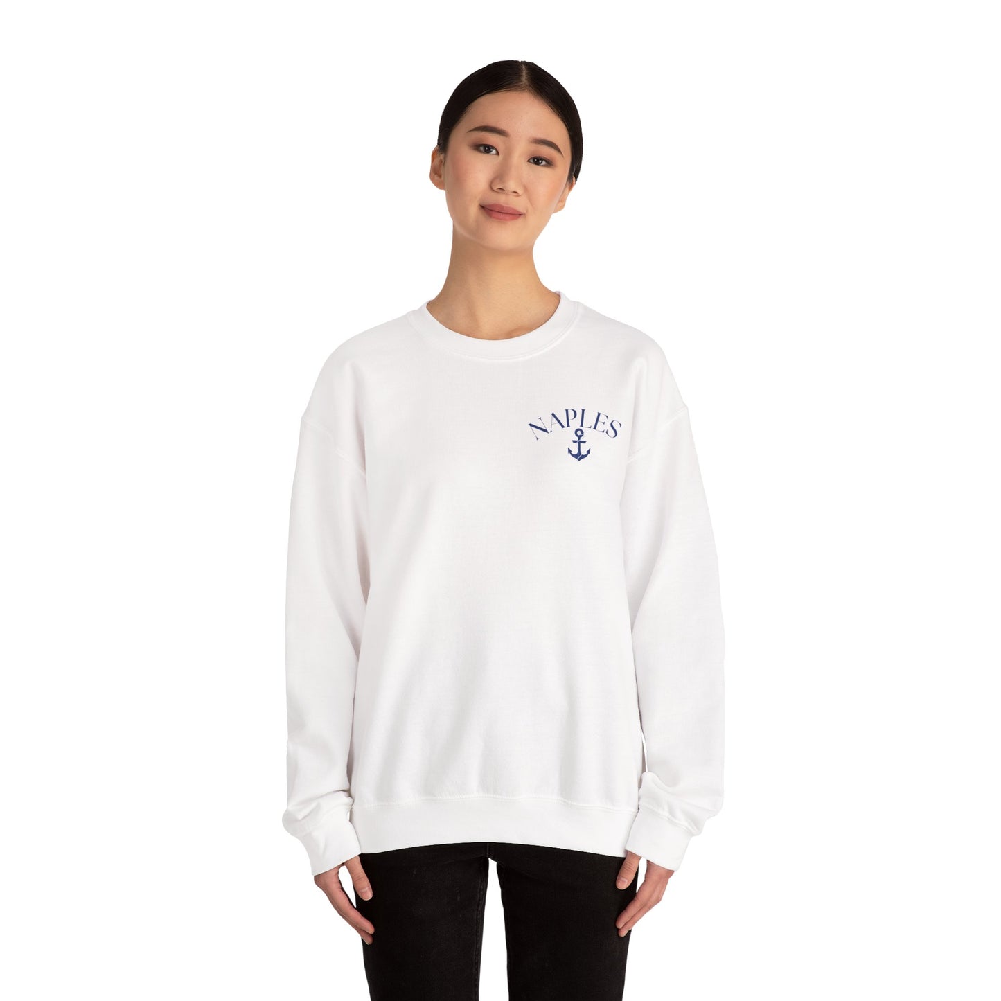 Naples Anchor Sweatshirt | Unisex Nautical Crewneck