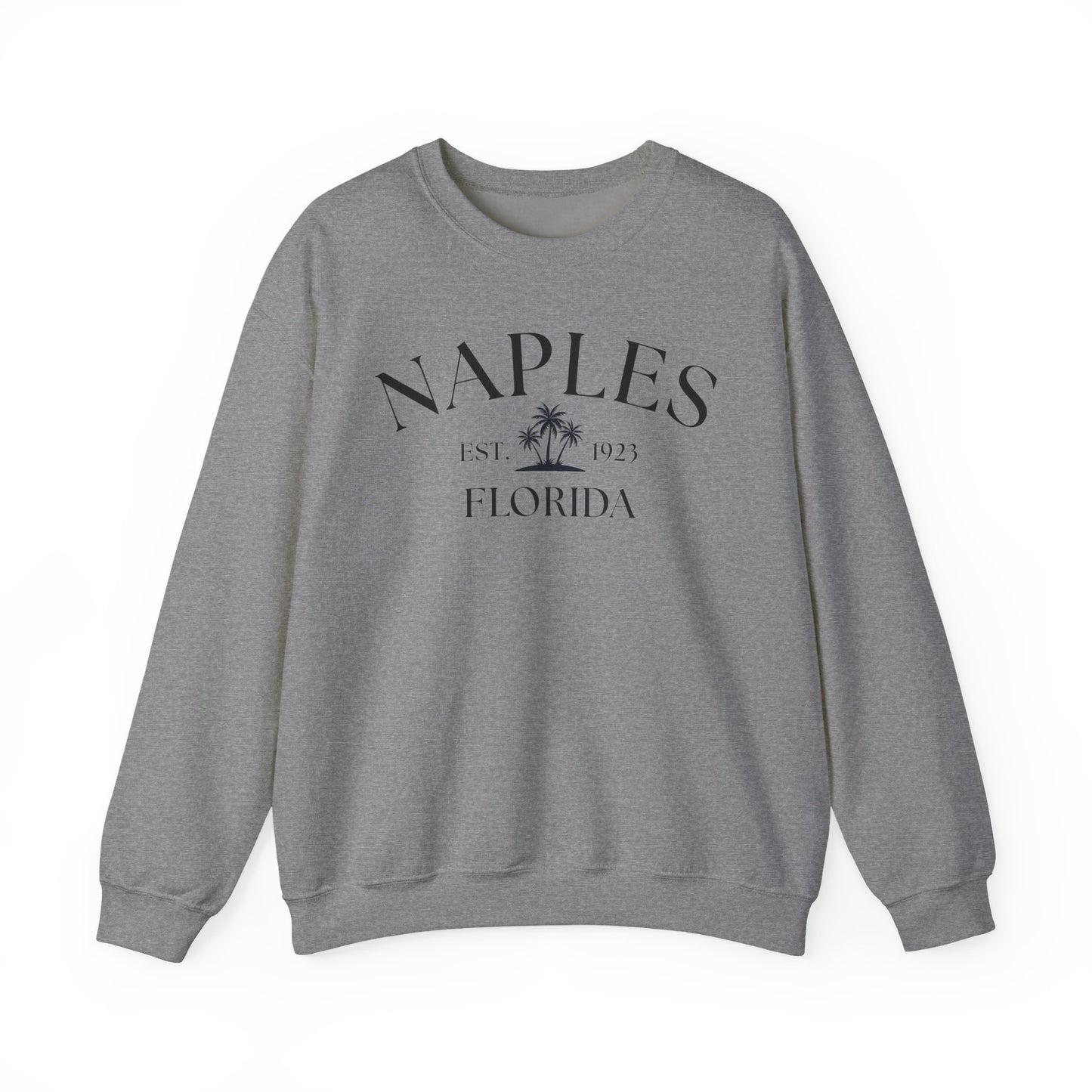 Naples Florida Retro Crewneck Sweatshirt, Casual Wear, Gift for Him/Her, Travel Souvenir, Vacation Apparel, Nautical Enthusiasts