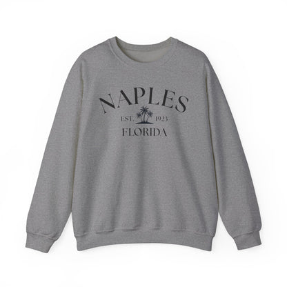 Naples Florida Retro Crewneck Sweatshirt, Casual Wear, Gift for Him/Her, Travel Souvenir, Vacation Apparel, Nautical Enthusiasts