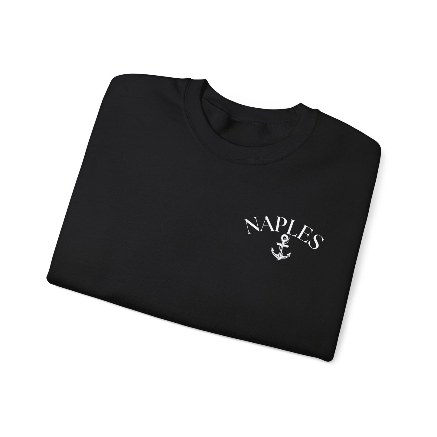 Naples Anchor Sweatshirt | Unisex Nautical Crewneck