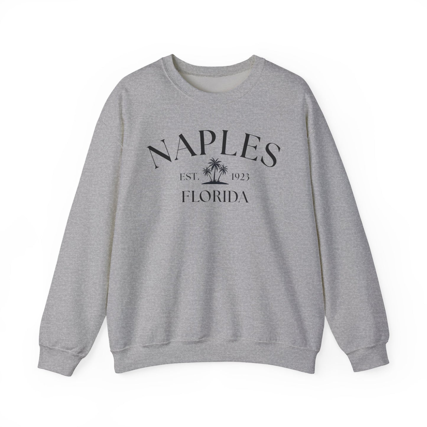 Naples Florida Retro Crewneck Sweatshirt, Casual Wear, Gift for Him/Her, Travel Souvenir, Vacation Apparel, Nautical Enthusiasts